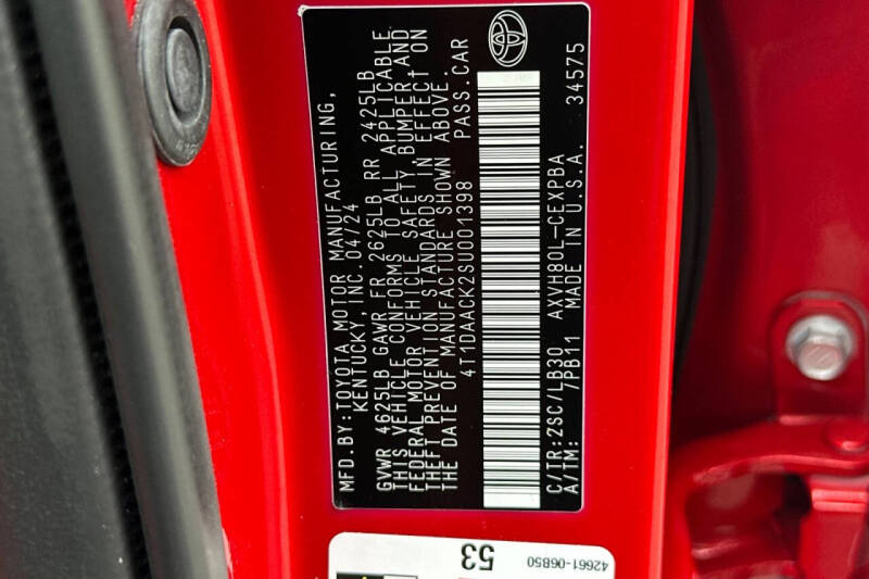 2025 Toyota Camry XSE