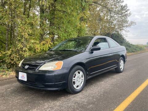 2002 Honda Civic for sale at M AND S CAR SALES LLC in Independence OR