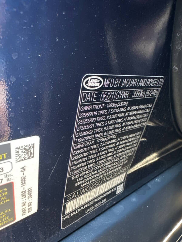 2022 Land Rover Range Rover Sport SE