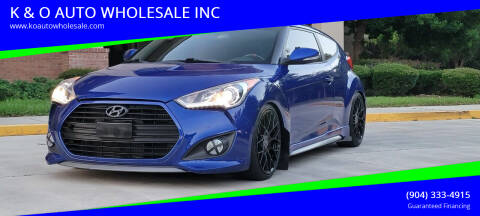 2013 Hyundai Veloster for sale at K & O AUTO WHOLESALE INC in Jacksonville FL