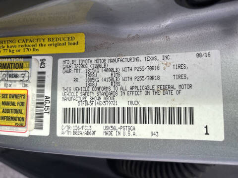 2016 Toyota Tundra SR5