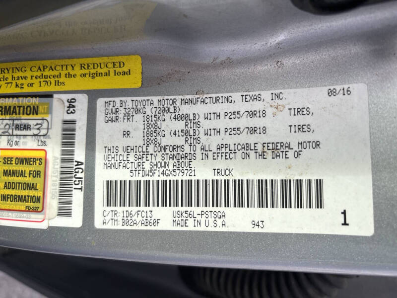 2016 Toyota Tundra SR5