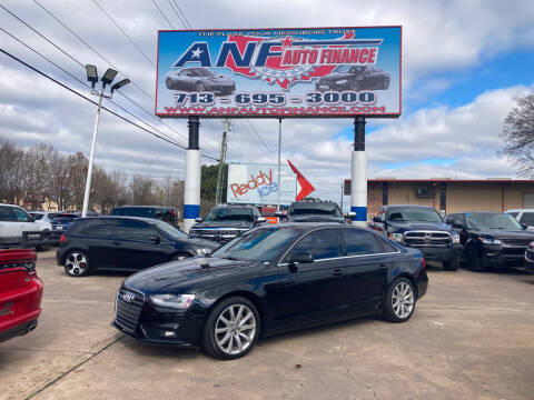 2013 Audi A4 for sale at ANF AUTO FINANCE in Houston TX