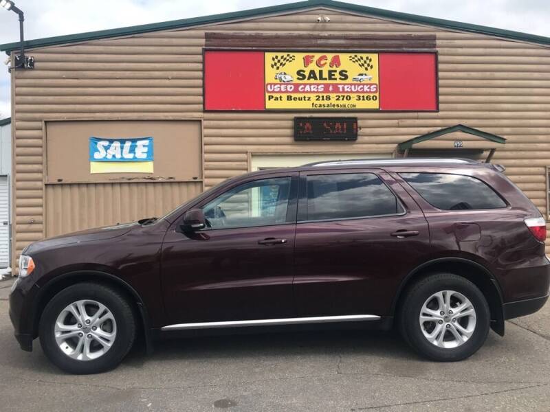 2012 Dodge Durango for sale at FCA Sales in Motley MN