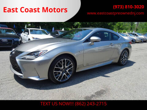 2016 Lexus RC 300 for sale at East Coast Motors in Lake Hopatcong NJ