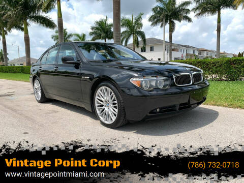2005 BMW 7 Series for sale at Vintage Point Corp in Miami FL