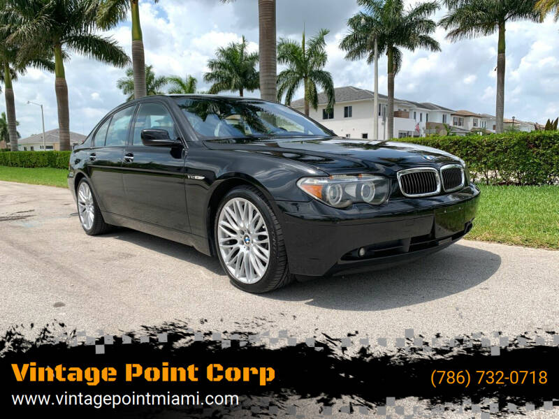 2005 BMW 7 Series for sale at Vintage Point Corp in Miami FL