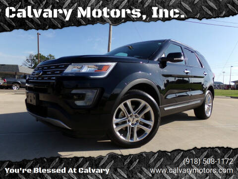 2017 Ford Explorer for sale at Calvary Motors, Inc. in Bixby OK