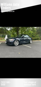 2008 BMW 1 Series for sale at Williams Auto Finders in Durham NC