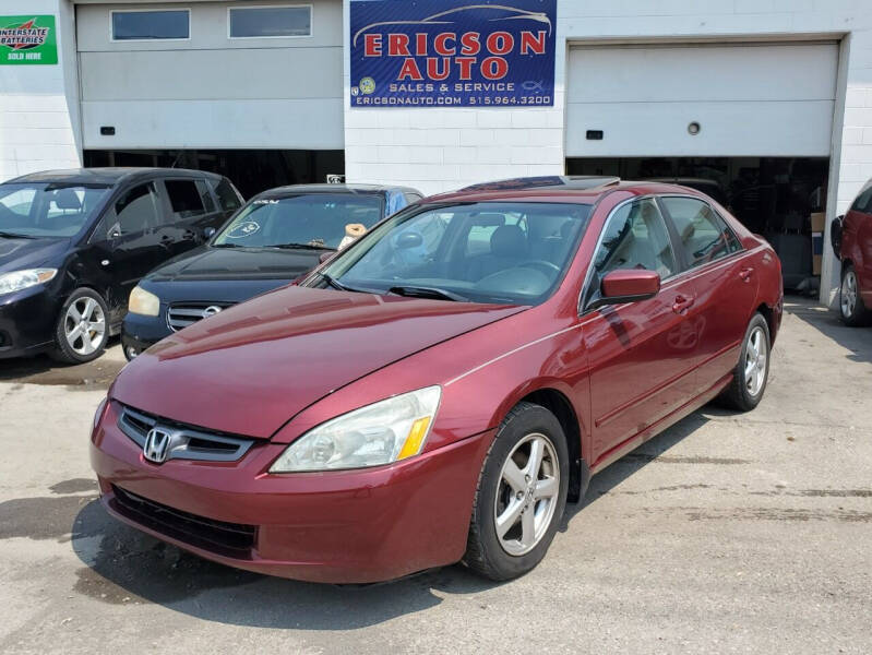 2003 Honda Accord for sale at Ericson Auto in Ankeny IA