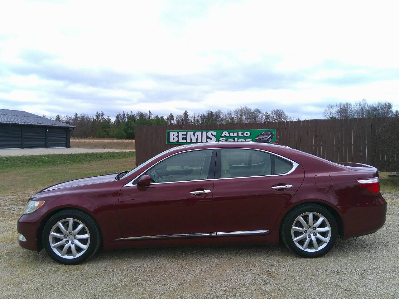 Red 2007 Lexus LS 460 Base 4dr Sedan 2