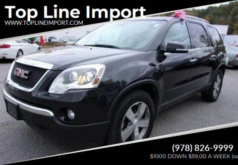 2012 GMC Acadia for sale at Top Line Import of Methuen in Methuen MA