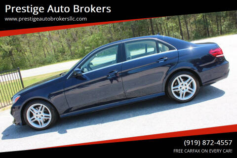 2014 Mercedes-Benz E-Class for sale at Prestige Auto Brokers in Raleigh NC