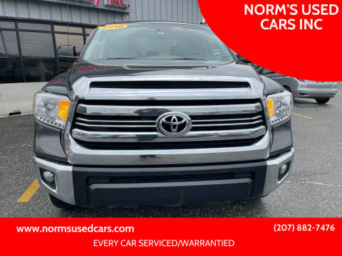 2016 Toyota Tundra for sale at NORM'S USED CARS INC in Wiscasset ME