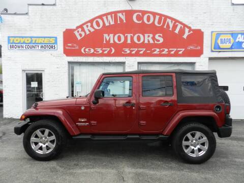 2012 Jeep Wrangler Unlimited for sale at Brown County Motors in Russellville OH