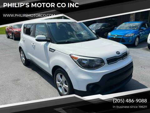 2017 Kia Soul for sale at PHILIP'S MOTOR CO INC in Haleyville AL