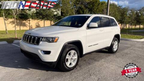 2017 Jeep Grand Cherokee for sale at IRON CARS in Hollywood FL