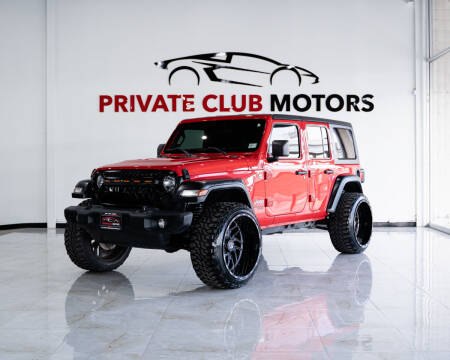 2019 Jeep Wrangler Unlimited for sale at Private Club Motors in Houston TX