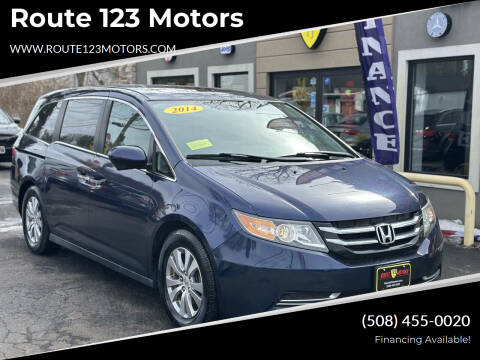 2014 Honda Odyssey for sale at Route 123 Motors in Norton MA