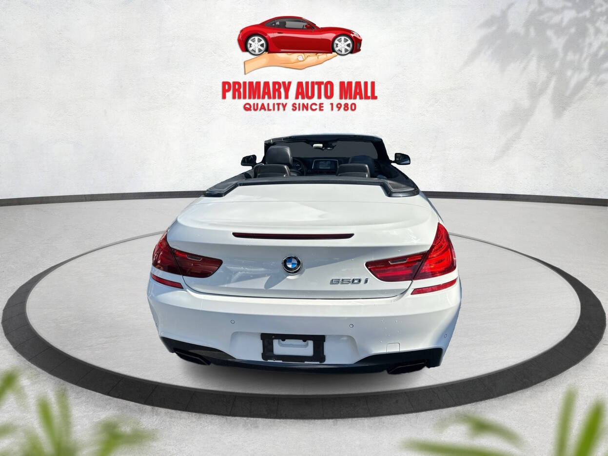 2013 BMW 6 Series for sale at Primary Auto Mall in Fort Myers, FL