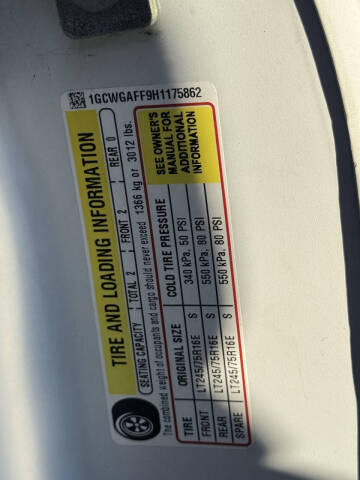 2017 Chevrolet Express 2500