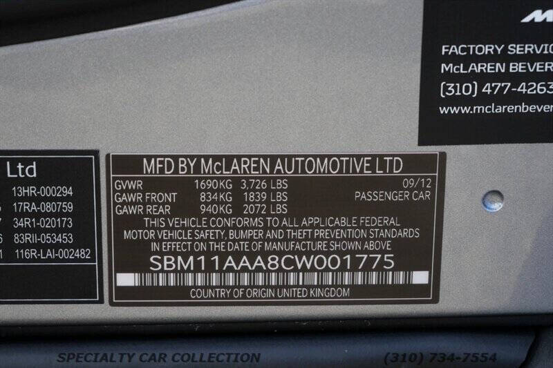 2012 McLaren MP4-12C