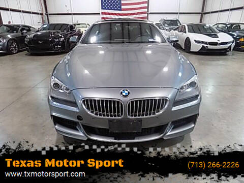 2013 BMW 6 Series for sale at Texas Motor Sport in Houston TX