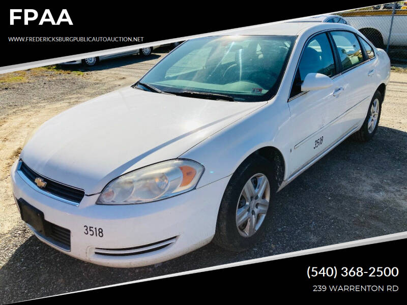 2006 Chevrolet Impala for sale at FPAA in Fredericksburg VA