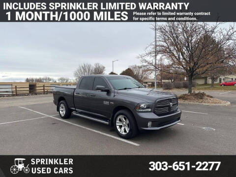 2016 RAM 1500 for sale at Sprinkler Used Cars in Longmont CO