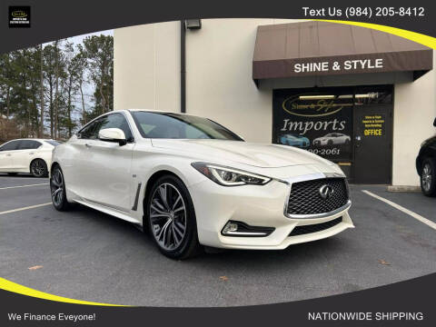 2017 Infiniti Q60 for sale at Shine & Style Imports LLC in Raleigh NC