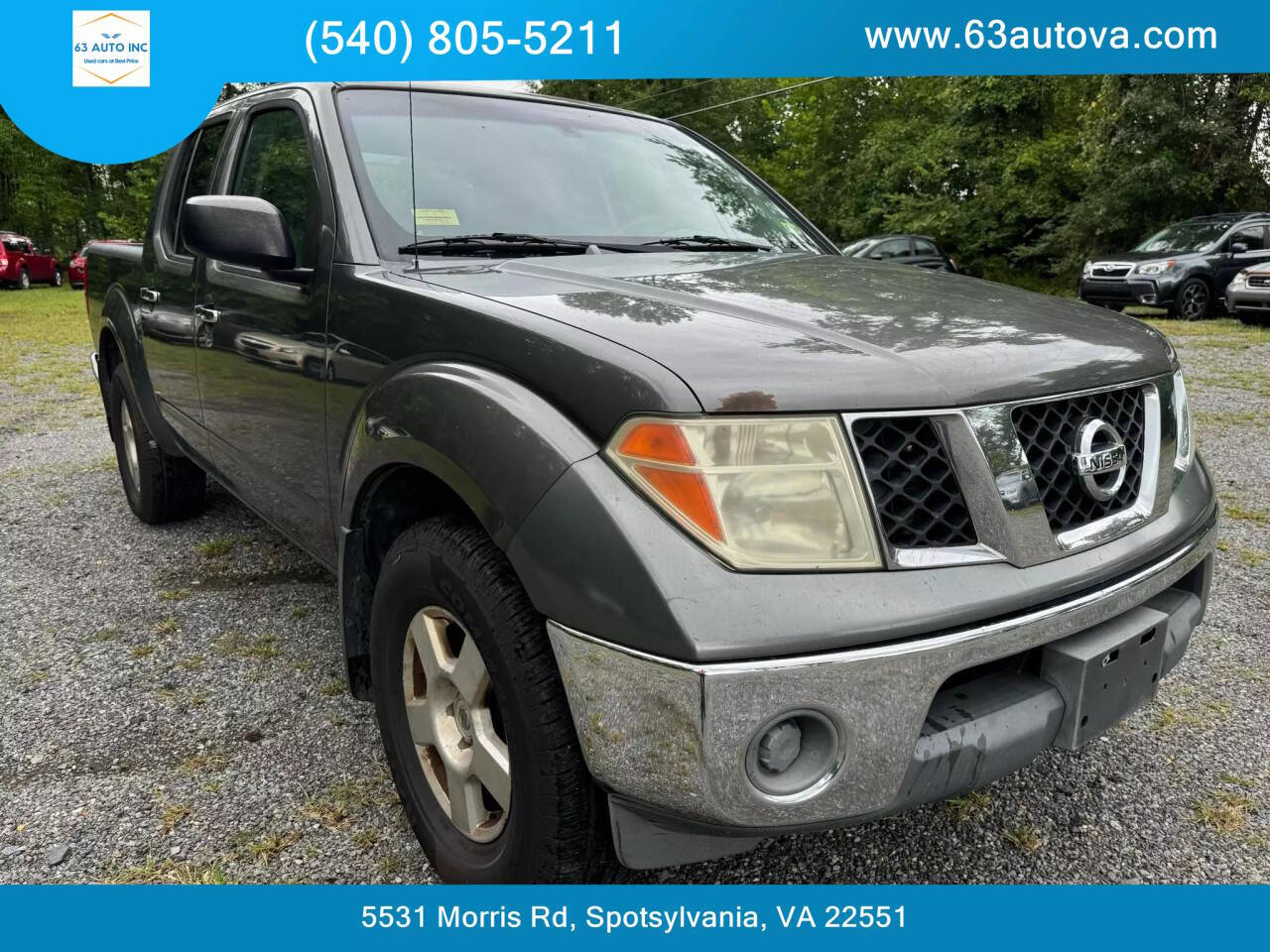 2007 Nissan Frontier for sale at 63 Auto Inc in Spotsylvania, VA