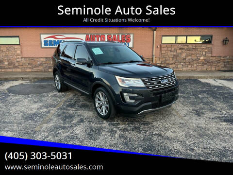 2017 Ford Explorer for sale at Seminole Auto Sales in Seminole OK