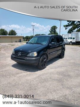 1999 Mercedes-Benz M-Class for sale at A-1 Auto Sales Of South Carolina in Conway SC
