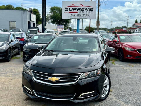 2018 Chevrolet Impala for sale at Supreme Auto Sales in Chesapeake VA
