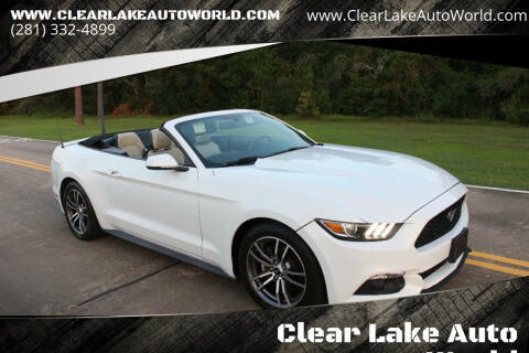 2017 Ford Mustang for sale at Clear Lake Auto World in League City TX