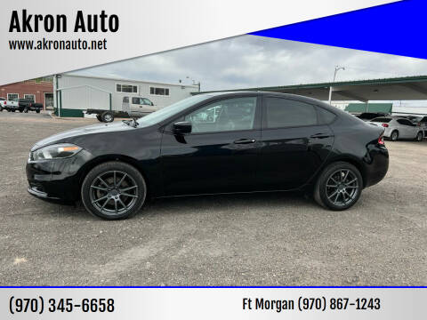 2015 Dodge Dart for sale at Akron Auto - Fort Morgan in Fort Morgan CO