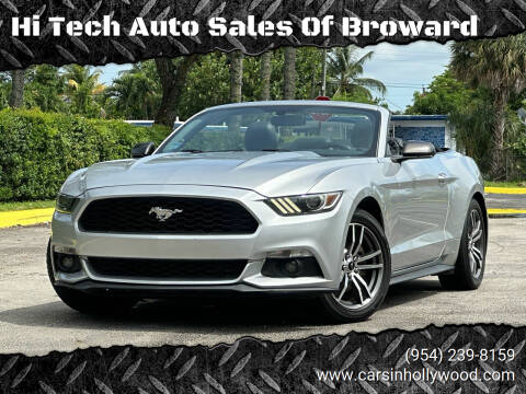 2016 Ford Mustang for sale at Hi Tech Auto Sales Of Broward in Hollywood FL