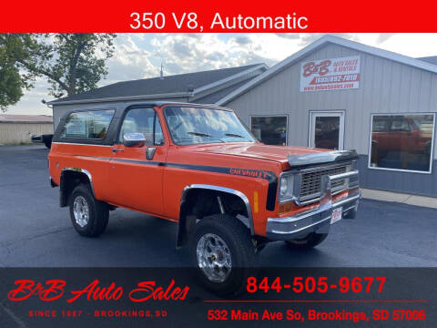 1974 Chevrolet Blazer for sale at B & B Auto Sales in Brookings SD
