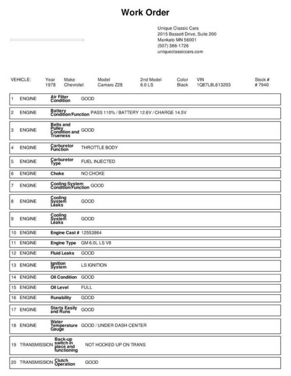 1978 Chevrolet Camaro