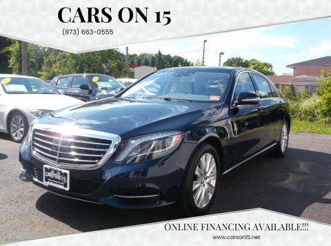 2015 Mercedes-Benz S-Class for sale at Cars On 15 in Lake Hopatcong NJ