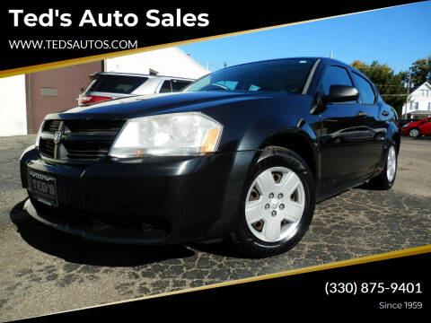 2008 Dodge Avenger for sale at Ted's Auto Sales in Louisville OH