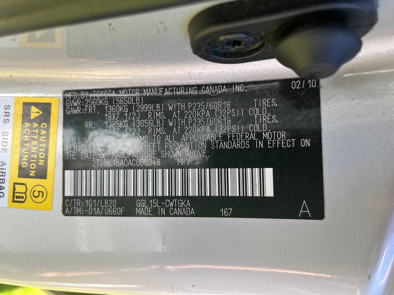 Silver 2010 Lexus RX 350 Base AWD 4dr SUV 14