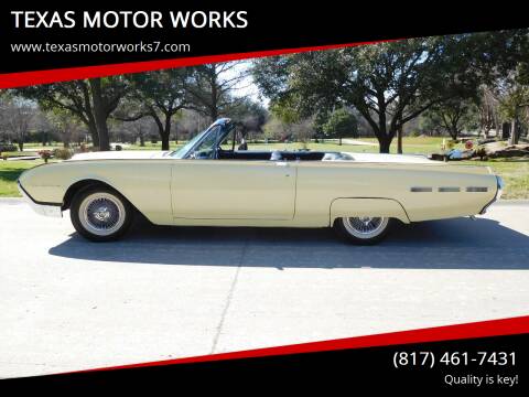 1962 Ford Thunderbird for sale at TEXAS MOTOR WORKS in Arlington TX