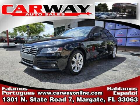 2012 Audi A4 for sale at CARWAY Auto Sales in Margate FL