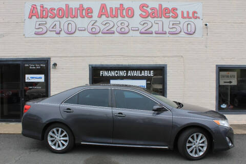 2012 Toyota Camry for sale at Absolute Auto Sales in Fredericksburg VA