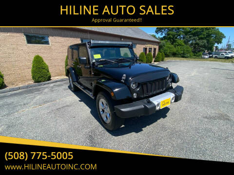 2014 Jeep Wrangler Unlimited for sale at HILINE AUTO SALES in Hyannis MA