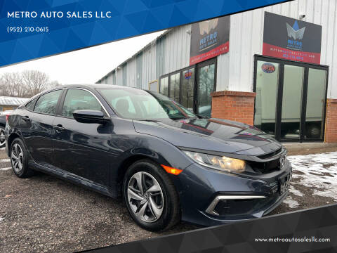 2020 Honda Civic for sale at METRO AUTO SALES LLC in Lino Lakes MN