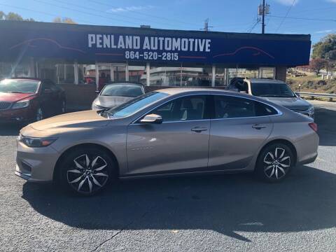 2018 Chevrolet Malibu for sale at Penland Automotive Group in Laurens SC