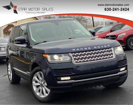 2014 Land Rover Range Rover for sale at Star Motor Sales in Downers Grove IL
