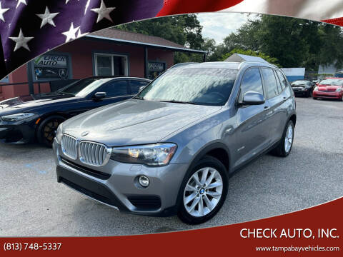 2017 BMW X3 for sale at CHECK AUTO, INC. in Tampa FL